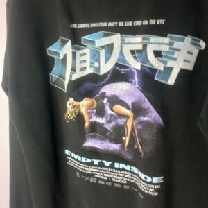 *Empty Inside Skull Black Hoodie Size S